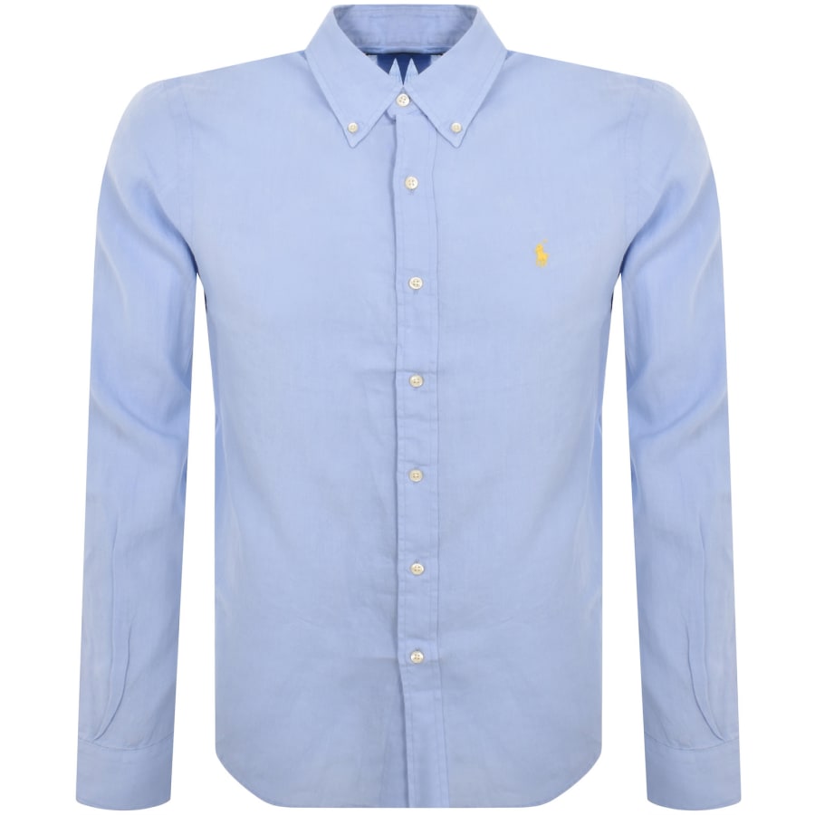 Ralph Lauren Long Sleeve Linen Shirt Blue